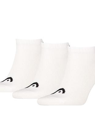 Шкарпетки унісекс head elements all sports sneaker 3p білі 701229011002