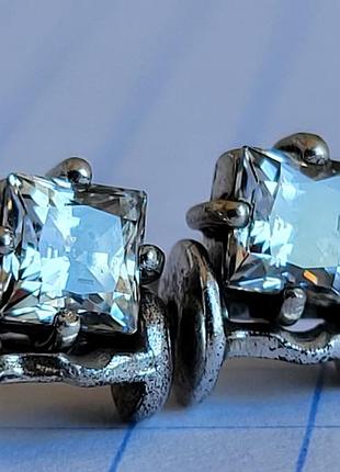 Серьги серебро 925, вес 1.6г 5