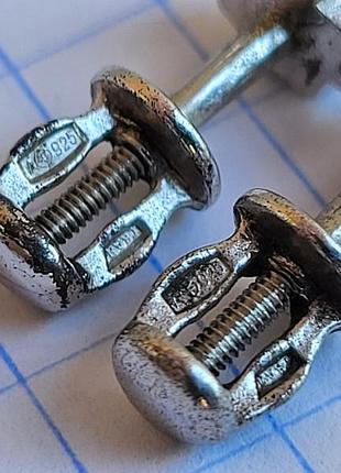 Серьги серебро 925, вес 1.6г 7