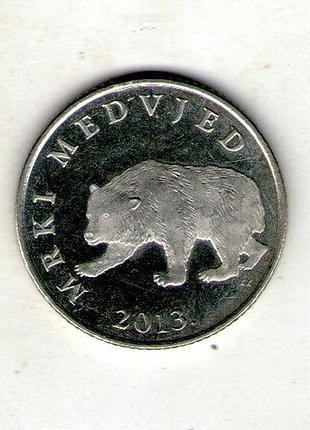 Хорватия 5 кун 2013 год медь-цинк-никель, 7.45g, ø 26.5mm no2715