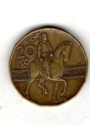 Чехия↑чейская республика 20 крон 2006 год сталь с латунным покрытием, 8.43g, ø 26mm no2327