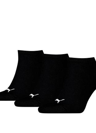 Шкарпетки puma unisex sneaker plain 3p чорні 93862406