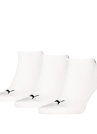 Шкарпетки puma unisex sneaker plain 3p білі 93862413