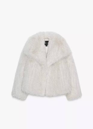 Жіноча тепла шуба з еко хутра осінь зима zara