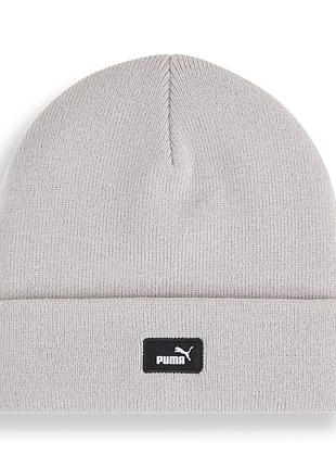 Шапка puma ess mid crown beanie сіра 02640005