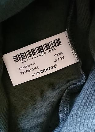 Боди оливковое, zara, l 7