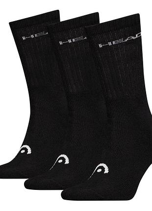 Шкарпетки head elements all sports crew 3p чорні 701229008001