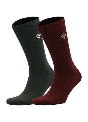 Шкарпетки columbia ribbed crew dc мультиколір s7019481-burgren