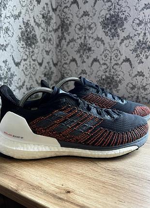 Кросівки чоловічі adidas solar boost st чорні з помаранчевим, розмір 44