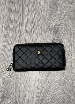 Жіночий класичний гаманець chanel classic long zipped wallet