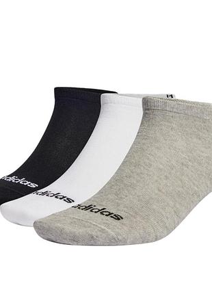 Шкарпетки adidas t lin low 3p мультиколір