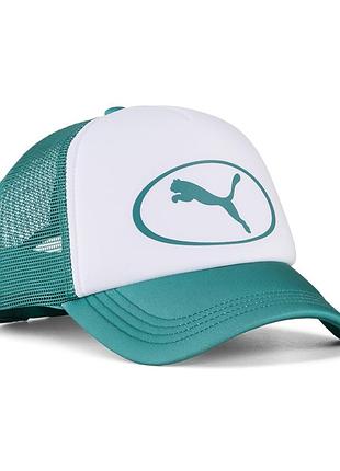 Бейсболка puma ess trucker cap зелена 02697603