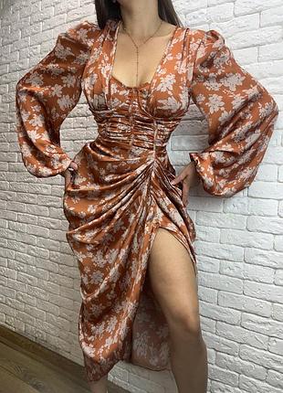 Розпродаж сукня prettylittlething міді драпірування