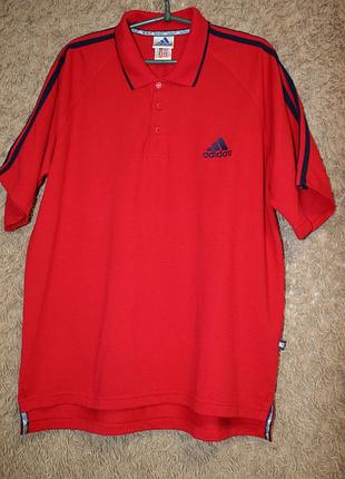Вінтажна футболка поло adidas equipment / performance оригінал, розмір l/xl, made in thailand
