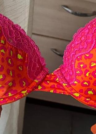 Яркий хлопковый бюстгальтер кружевной в стиле victoria’s secret