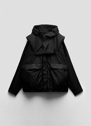 Куртка жіноча zara limited edition чорна оверсайз