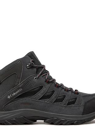 Ботинки мужские columbia crestwoodTM mid waterproof серые