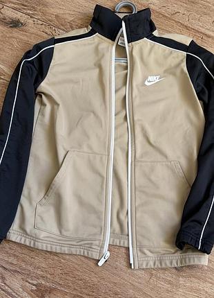 Кофта чоловіча nike бежева з чорним