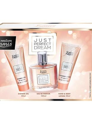 Creation lamis just perfect dream — жіночий парфумований набір 3 предмети