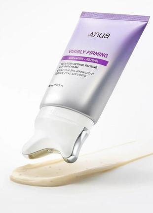 Антивіковий крем масажер anua collagen retinol refining gua sha cream 80 мл