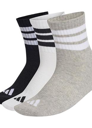 Шкарпетки adidas 3s ess c mid 3p мультиколір