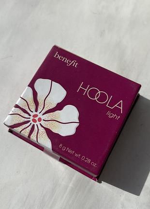 Легендарний матовий бронзер benefit hoola світлий (light) 8 г