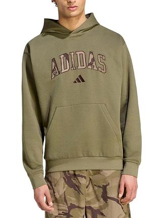 Мужская толстовка adidas m camo print hd оливковое