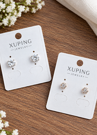 Сережки гвоздики цвяшки xuping
