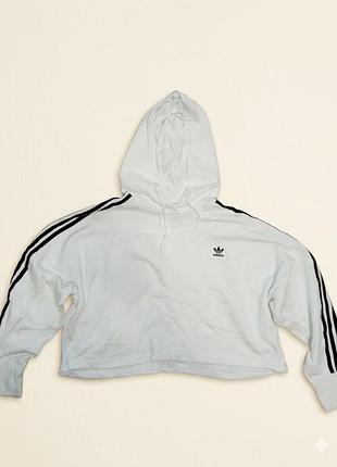 Світшот жіночий adidas білий з капюшоном