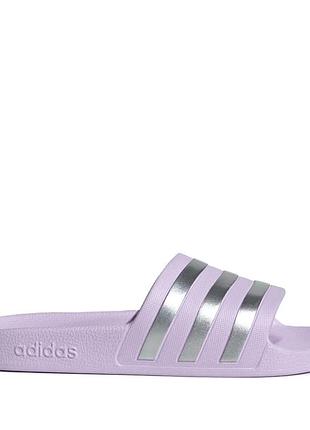 Пляжная обувь женская adidas adilette aqua фиолетовая