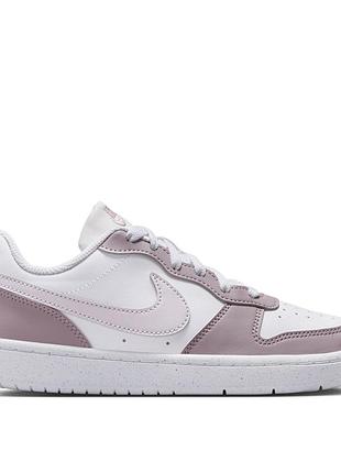 Кроссовки женские nike court borough low recraft bg бузковые