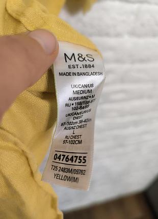Рубашка льняная marks&spencer m 4