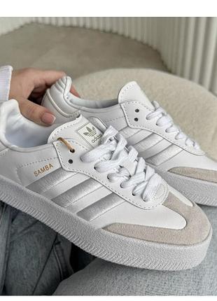 Кеди унісекс adidas samba xlg white