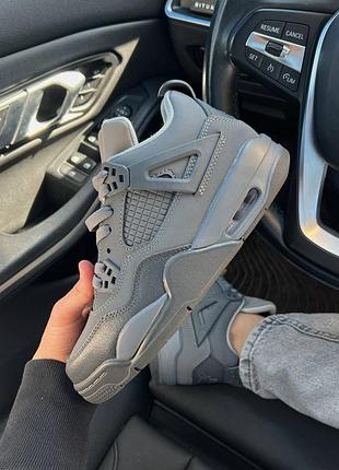 Кросівки nike air jordan 4 retro se "paris olympics wet cement🩶🖤
