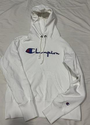 Кофта жіноча champion біла з капюшоном