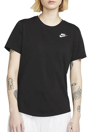 Футболка жіноча nike w nsw tee club чорна
