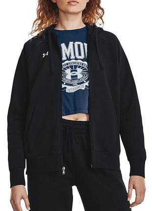 Толстовка жіноча under armour ua rival fleece fz hoodie чорна