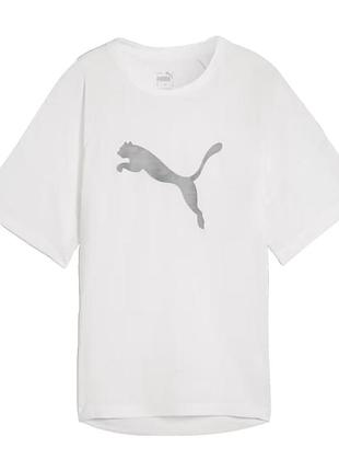 Футболка жіноча puma evostripe graphic tee біла 67787602