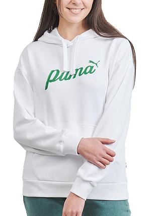 Толстовка жіноча puma ess+ blossom script hoodie tr біла 67934802