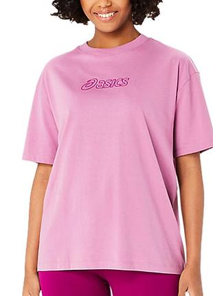 Футболка жіноча asics logo tee рожева 2032c843-500