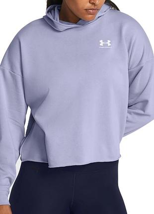 Толстовка жіноча under armour ua rival terry os hoodie блакитна