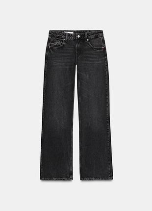 Джинсы zara wide leg низкая посадка 40 размер