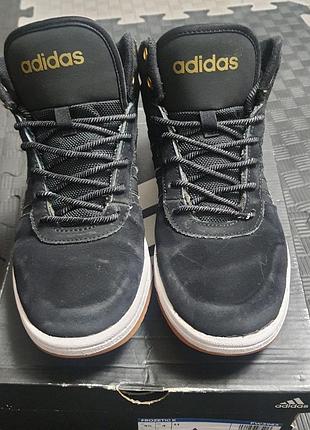 Детские кроссовки adidas из кожи с покрытием, 36 размер