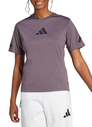 Футболка жіноча adidas w z.n.e. tee фіолетова