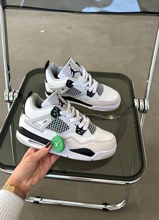 Кросівки air jordan 4 retro military black🤍🖤
