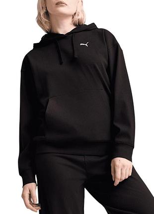 Толстовка жіноча puma ess elevated comfort hoodie чорна 68502301