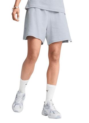 Шорты женские puma her high-waist shorts голубые 68506247