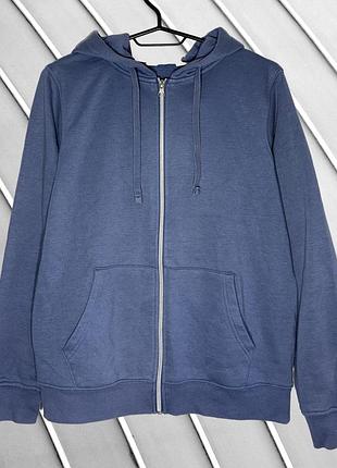 Женская голубая зепка primark m l 38 40 44, 46 праймарк кофта с капюшоном на микрофлиске на молнии primark m l