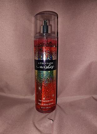Парфумований спрей-міст для тіла bath & body works a thousand wishes fine fragrance mist