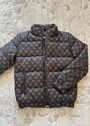 Куртка чоловіча gucci демісезонна стьобана з монограмою